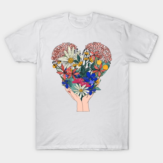 Flowers Make Love Last T-Shirt by tizicav